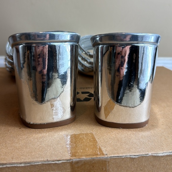 NWOT - NINE WEST Women's Frisky Heeled Sandal, Silver, Size 11M - Picture 8 of 16